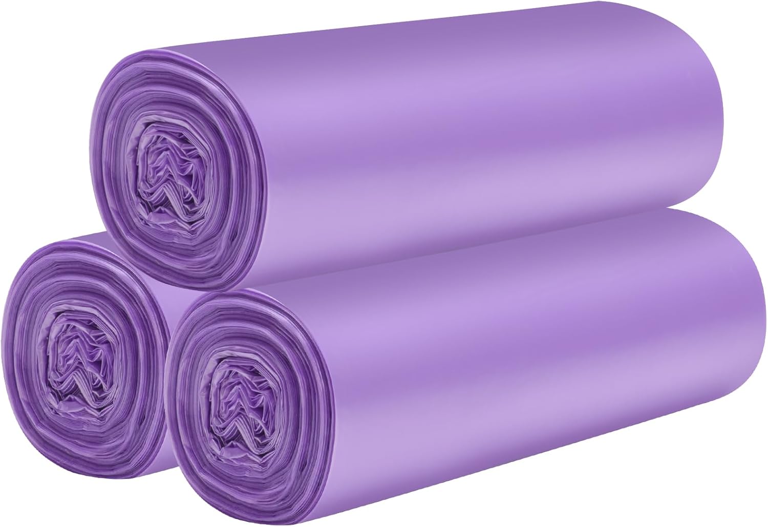 5 Rolls Small Trash Bags - 100 Counts Durable 4 Gallon Small Garbage Bags for home office kitchen Bathroom Bedroom Trash Can liners（Pink）